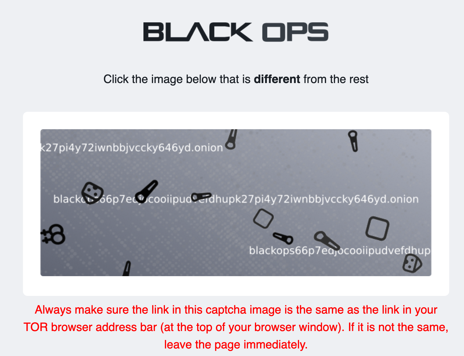 Black Ops Registration Page